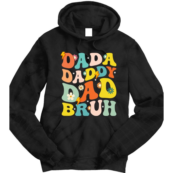 Dada Daddy Dad Bruh FatherS Day 2024 Gifts Tie Dye Hoodie