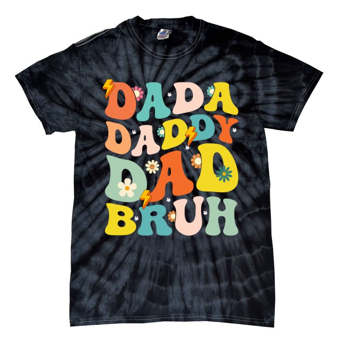 Dada Daddy Dad Bruh FatherS Day 2024 Gifts Tie-Dye T-Shirt