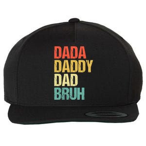 Dada Daddy Dad Bruh Wool Snapback Cap