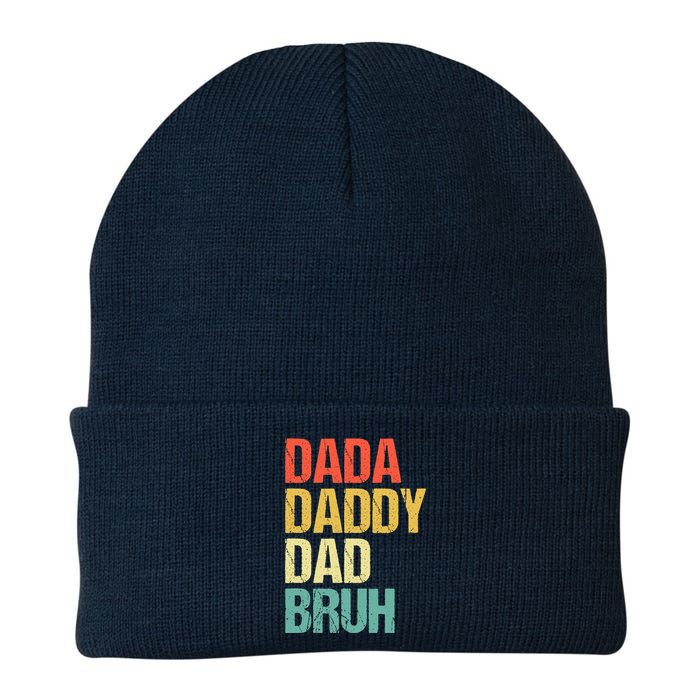 Dada Daddy Dad Bruh Knit Cap Winter Beanie