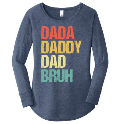 Dada Daddy Dad Bruh Women's Perfect Tri Tunic Long Sleeve Shirt