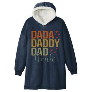 Dada Daddy Dad Bruh Awesome Like My Daughter FatherS Day Hooded Wearable Blanket