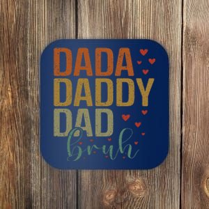 Dada Daddy Dad Bruh Awesome Like My Daughter FatherS Day Coaster