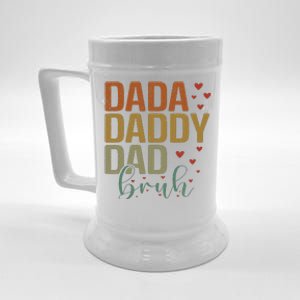 Dada Daddy Dad Bruh Awesome Like My Daughter FatherS Day Beer Stein