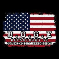 D.O.G.E. Doge Department Patriotic Office Worker Design Flexfit Unipanel Trucker Cap