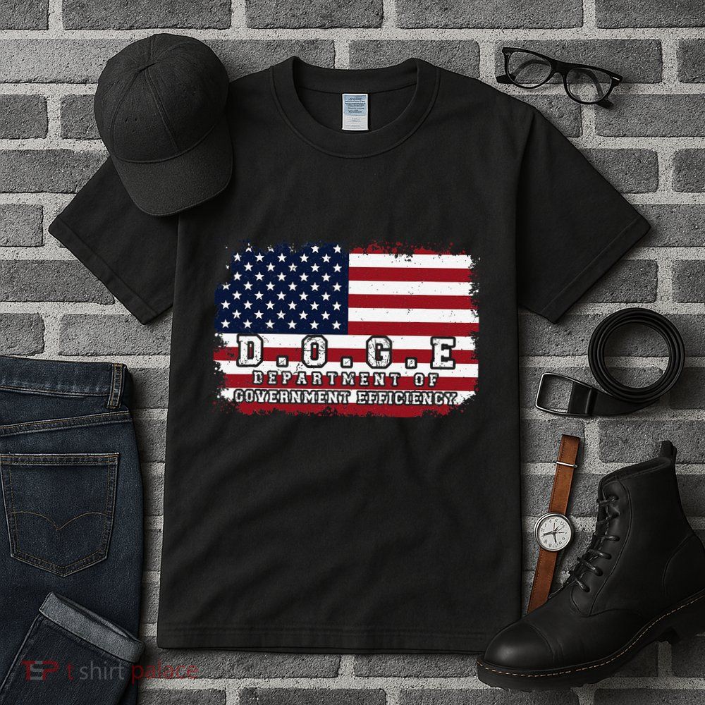 D.O.G.E. Doge Department Patriotic Office Worker Design Tall T-Shirt
