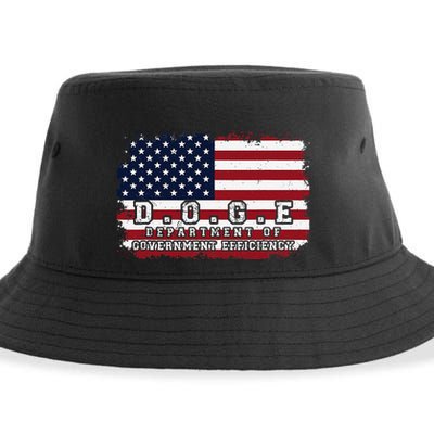 D.O.G.E. Doge Department Patriotic Office Worker Design Sustainable Bucket Hat