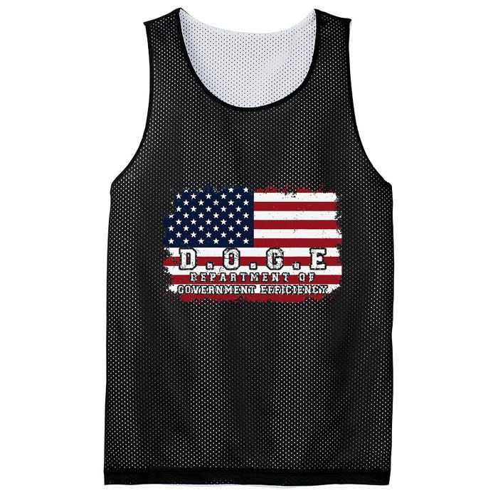 D.O.G.E. Doge Department Patriotic Office Worker Design Mesh Reversible Basketball Jersey Tank