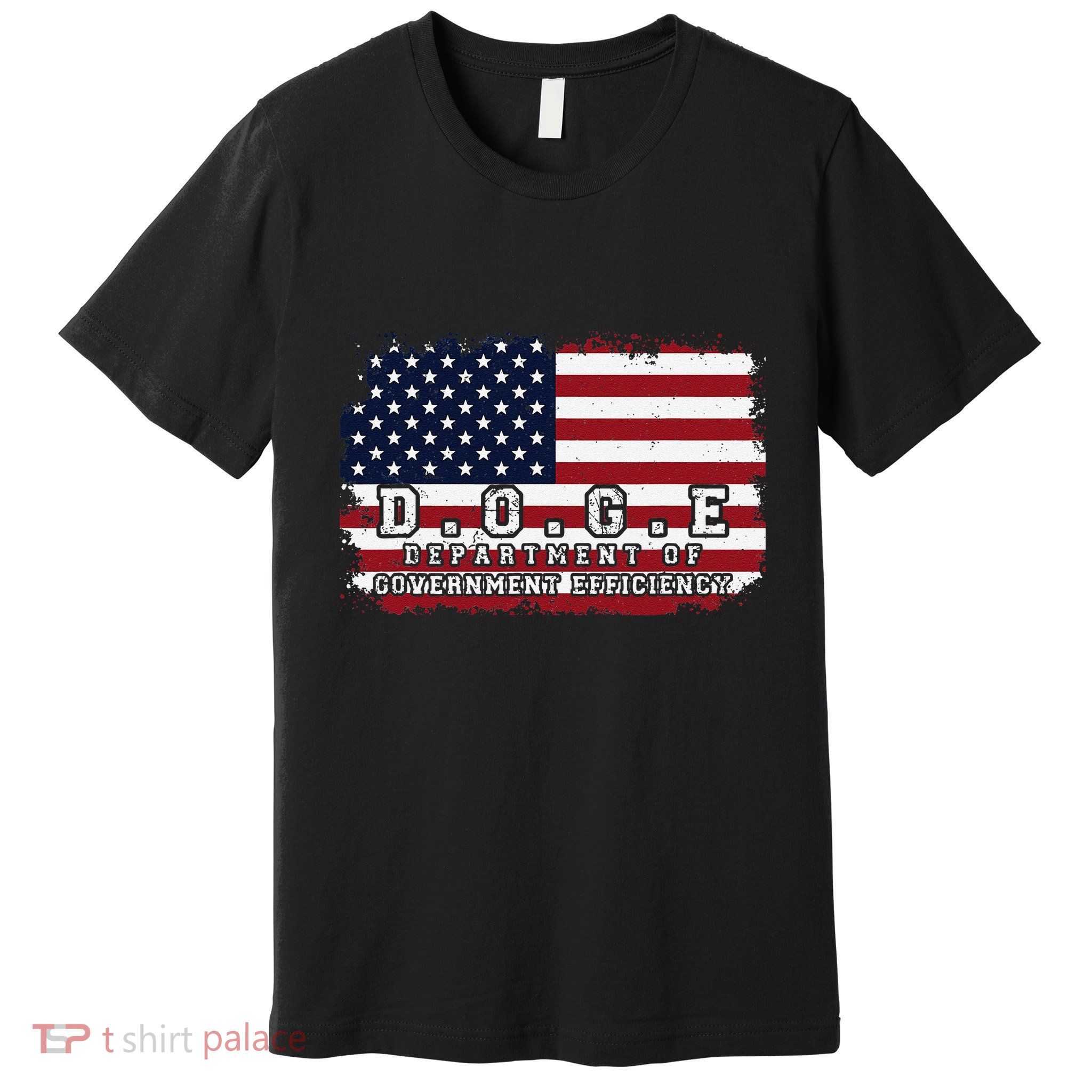 D.O.G.E. Doge Department Patriotic Office Worker Design Premium T-Shirt