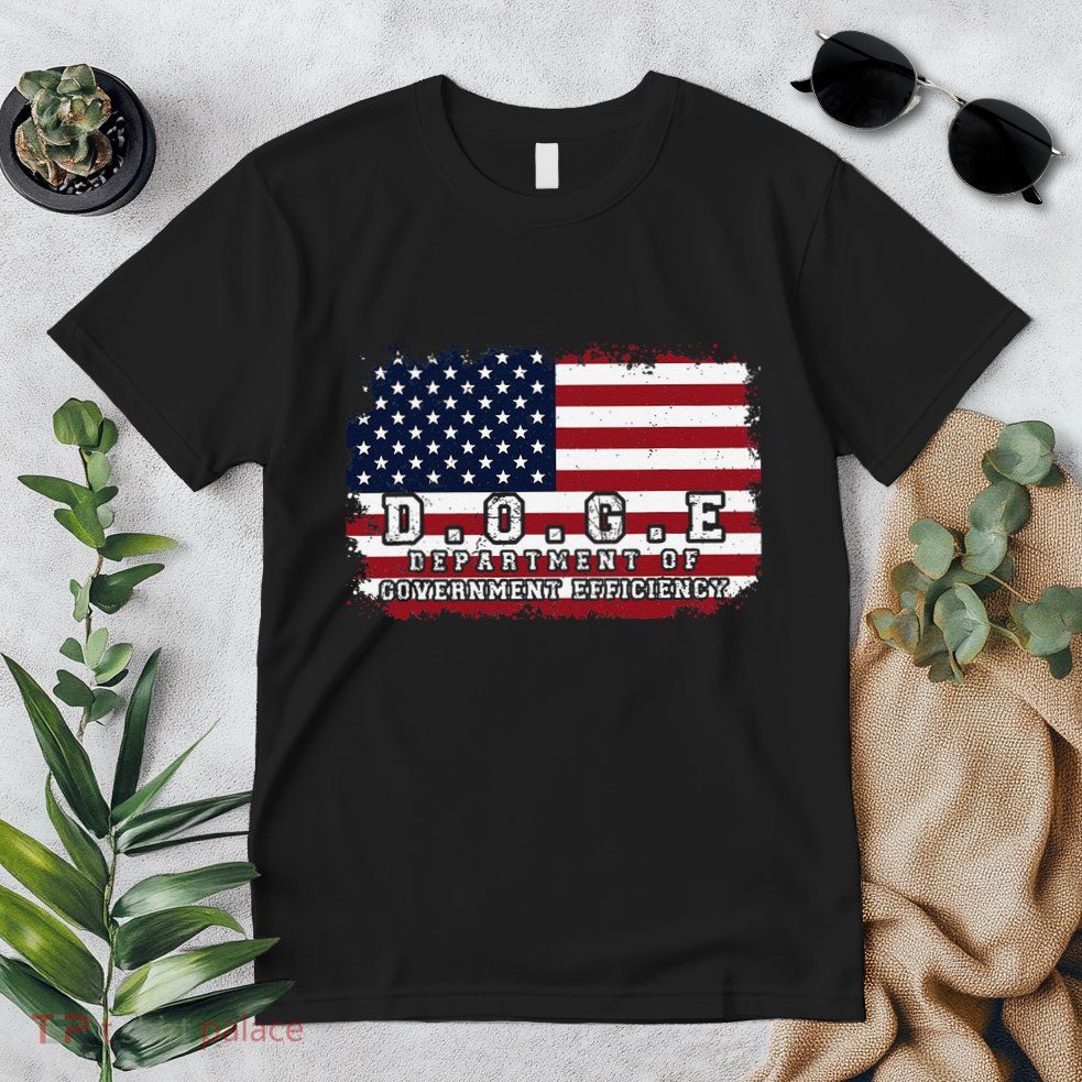 D.O.G.E. Doge Department Patriotic Office Worker Design Premium T-Shirt