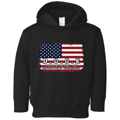 D.O.G.E. Doge Department Patriotic Office Worker Design Toddler Hoodie