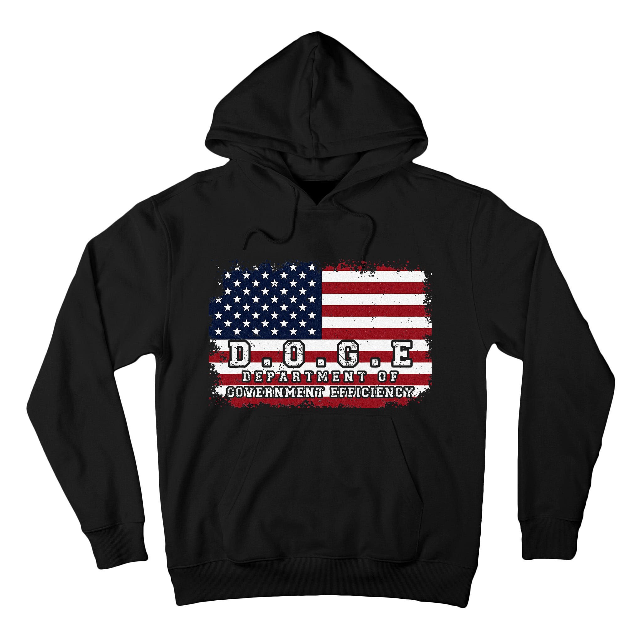 D.O.G.E. Doge Department Patriotic Office Worker Design Tall Hoodie