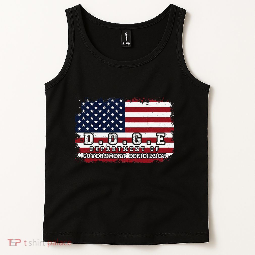 D.O.G.E. Doge Department Patriotic Office Worker Design Tank Top