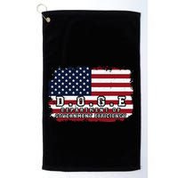 D.O.G.E. Doge Department Patriotic Office Worker Design Golf Towel