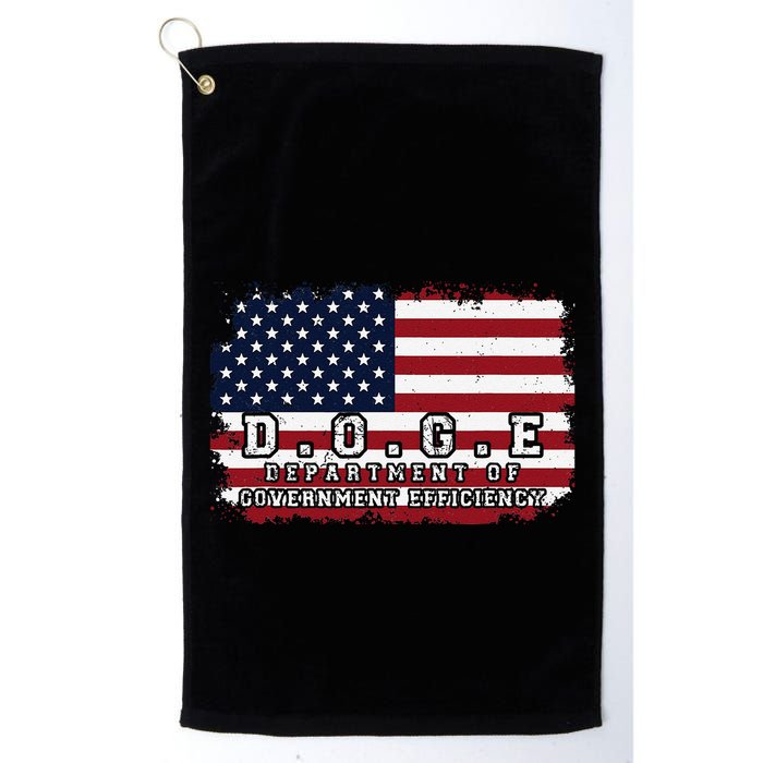 D.O.G.E. Doge Department Patriotic Office Worker Design Golf Towel