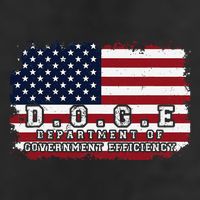 D.O.G.E. Doge Department Patriotic Office Worker Design Golf Towel