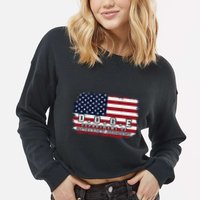 D.O.G.E. Doge Department Patriotic Office Worker Design Cropped Pullover Crew