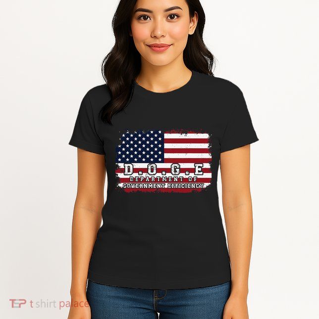 D.O.G.E. Doge Department Patriotic Office Worker Design Womens T-Shirt