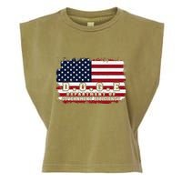 D.O.G.E. Doge Department Patriotic Office Worker Design Garment-Dyed Women's Muscle Tee