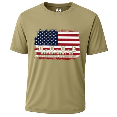 D.O.G.E. Doge Department Patriotic Office Worker Design Cooling Performance Crew T-Shirt