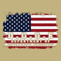 D.O.G.E. Doge Department Patriotic Office Worker Design Cooling Performance Crew T-Shirt