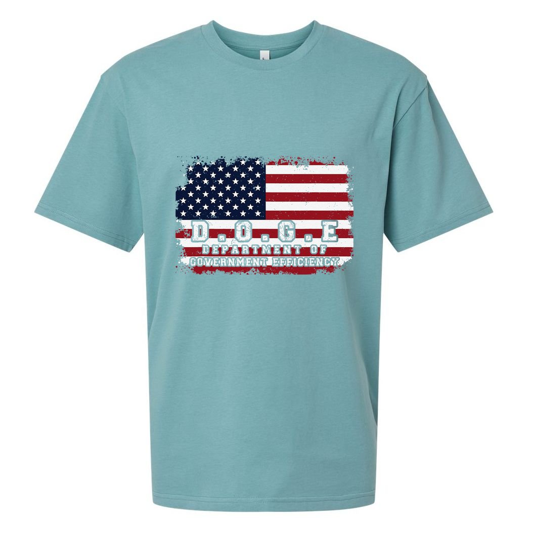 D.O.G.E. Doge Department Patriotic Office Worker Design Sueded Cloud Jersey T-Shirt