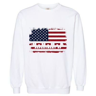 D.O.G.E. Doge Department Patriotic Office Worker Design Garment-Dyed Sweatshirt