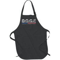 Doge D.O.G.E. Department Of Government Efficiency Full-Length Apron With Pockets