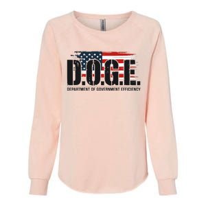 D.O.G.E Doge Department Of Government Efficiency Womens California Wash Sweatshirt