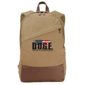 D.O.G.E Doge Department Of Government Efficiency Cotton Canvas Backpack