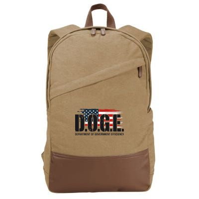 D.O.G.E Doge Department Of Government Efficiency Cotton Canvas Backpack