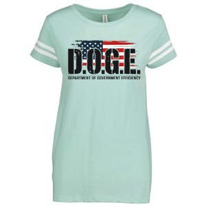 D.O.G.E Doge Department Of Government Efficiency Enza Ladies Jersey Football T-Shirt