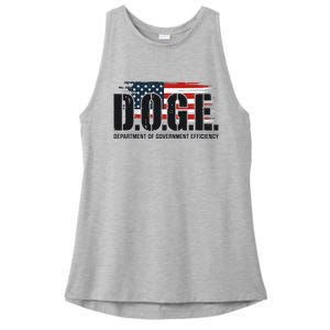 D.O.G.E Doge Department Of Government Efficiency Ladies PosiCharge Tri-Blend Wicking Tank