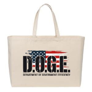 D.O.G.E Doge Department Of Government Efficiency Cotton Canvas Jumbo Tote