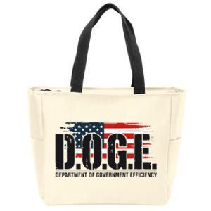 D.O.G.E Doge Department Of Government Efficiency Zip Tote Bag