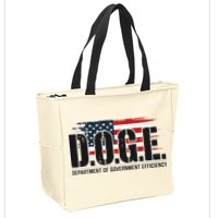 D.O.G.E Doge Department Of Government Efficiency Zip Tote Bag