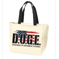 D.O.G.E Doge Department Of Government Efficiency Zip Tote Bag
