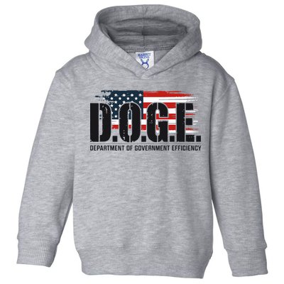 D.O.G.E Doge Department Of Government Efficiency Toddler Hoodie