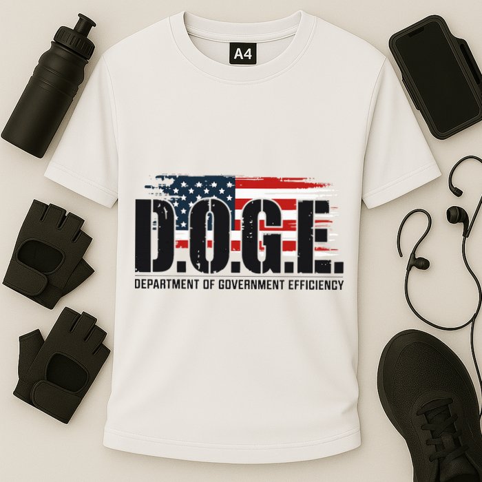D.O.G.E Doge Department Of Government Efficiency Cooling Performance Crew T-Shirt