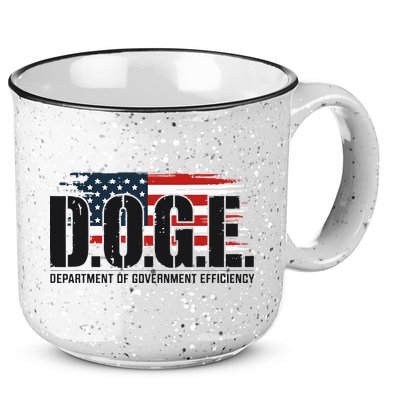 D.O.G.E Doge Department Of Government Efficiency 15oz Campfire Ceramic Mug