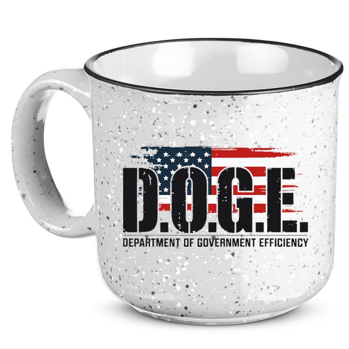 D.O.G.E Doge Department Of Government Efficiency 15oz Campfire Ceramic Mug