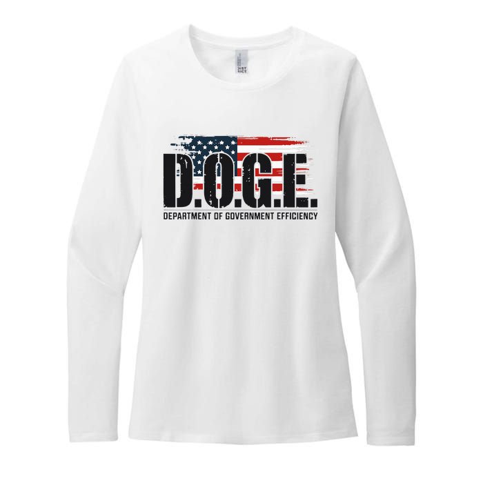 D.O.G.E Doge Department Of Government Efficiency Womens CVC Long Sleeve Shirt