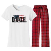 D.O.G.E Doge Department Of Government Efficiency Women's Flannel Pajama Set