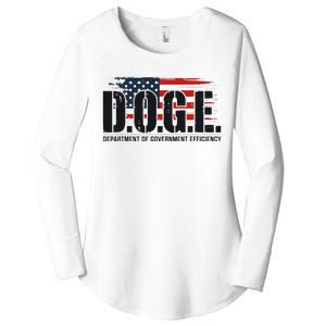 D.O.G.E Doge Department Of Government Efficiency Women's Perfect Tri Tunic Long Sleeve Shirt