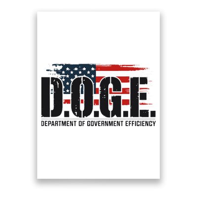 D.O.G.E Doge Department Of Government Efficiency Poster