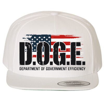 D.O.G.E Doge Department Of Government Efficiency Wool Snapback Cap