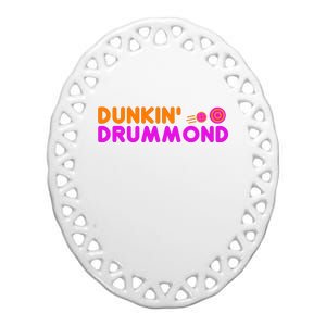 Dunkin Drummond Ceramic Oval Ornament