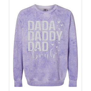 Dada Daddy Dad Bruh Awesome Like My Daughter FatherS Day Colorblast Crewneck Sweatshirt