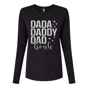 Dada Daddy Dad Bruh Awesome Like My Daughter FatherS Day Womens Cotton Relaxed Long Sleeve T-Shirt