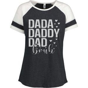 Dada Daddy Dad Bruh Awesome Like My Daughter FatherS Day Enza Ladies Jersey Colorblock Tee